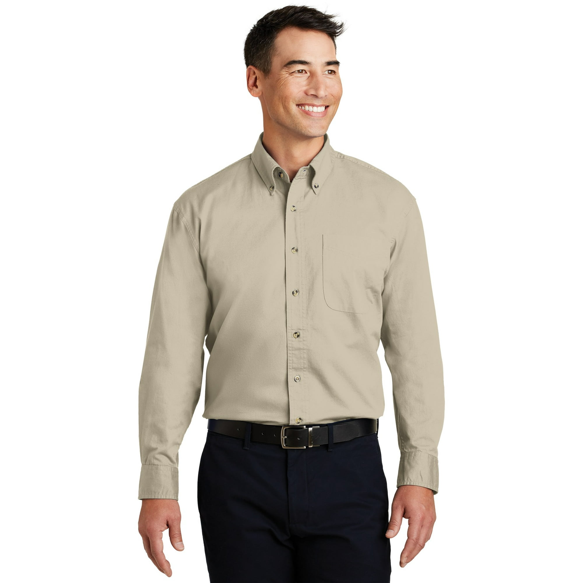 Port Authority Long Sleeve Twill ShirtL Stone S600T Port Authority Long Sleeve Twill ShirtL Stone S600T